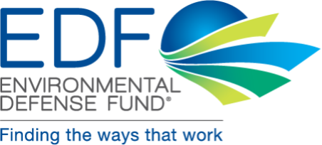 Environmental Defense Fund logo with tag "Finding the ways that work"