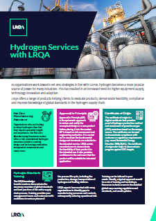 Hydrogen Services factsheet