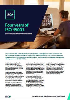 Fours years of ISO 45001 guide
