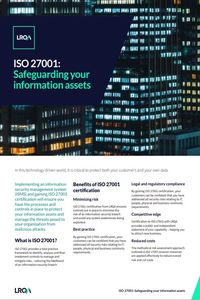 ISO 27001 factsheet