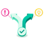 Illustration of branching paths with risk and opportunity symbols, representing risk-based decision making.