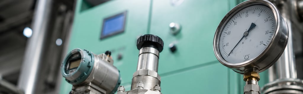 Industrial pressure gauge and process instrumentation