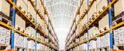 Warehouse shelves