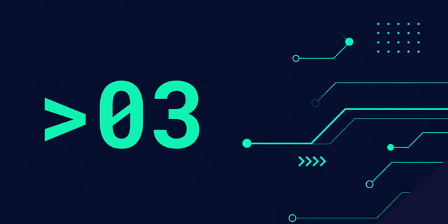 the number 3 digitised